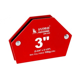 แม่เหล็กฉาก 6 เหลี่ยม ขนาด 3 3/4" x 2 1/2" รุ่น MW-25H SUMO