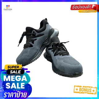 รองเท้านิรภัยผ้า พื้นยาง DEXZON LJ-20680 เบอร์ 43 สีเทาSAFETY SHOES WITH RUBBER OUTSOLES DEXZON LJ-20680 43 GREY