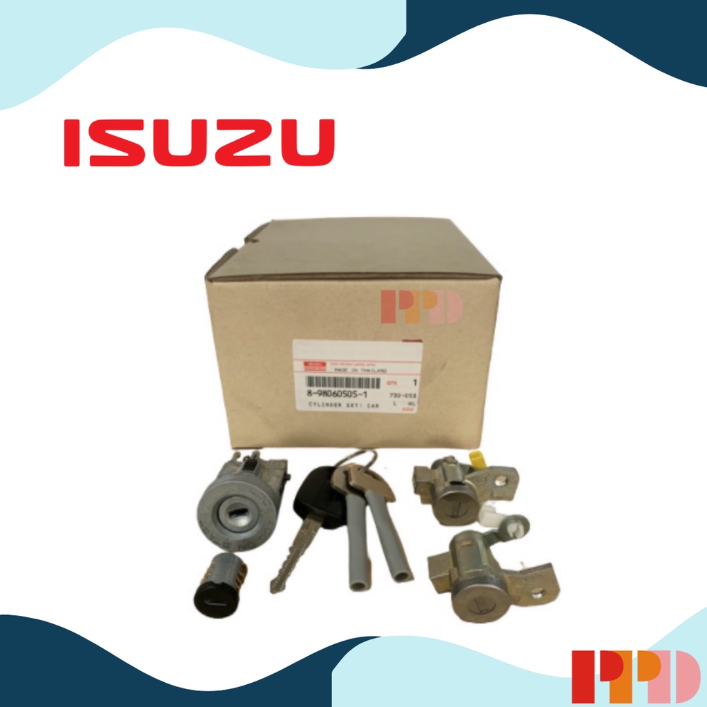 ISUZU ชุดกุญแจ D-MAX'07 TIS แท้ (รหัสอะไหล่แท้ 8-98060505-1)