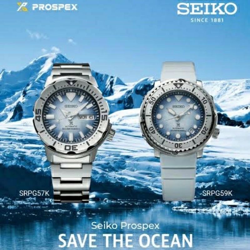 SEIKO PROSPEX SRPG57 และ SBDY105J (JDM) Save The Ocean 7 Monster and Tuna  Penguin รุ่น SRPG57K1 SRPG59K1 | Shopee Thailand