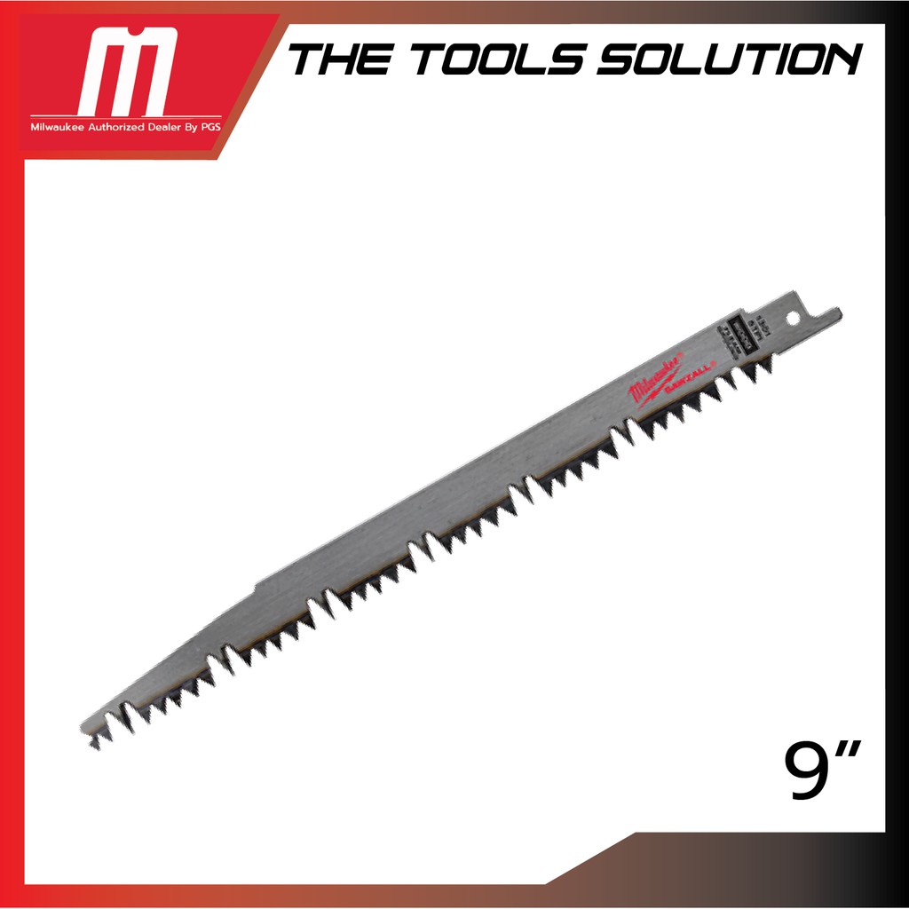 Milwaukee ใบเลื่อยตัดไม้สด 12" Pruning 5 TPI (5 ใบ) 48-00-1303