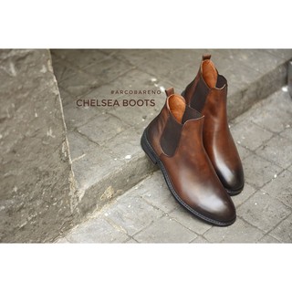 Arcobareno Chelsea Boots Panited Patina