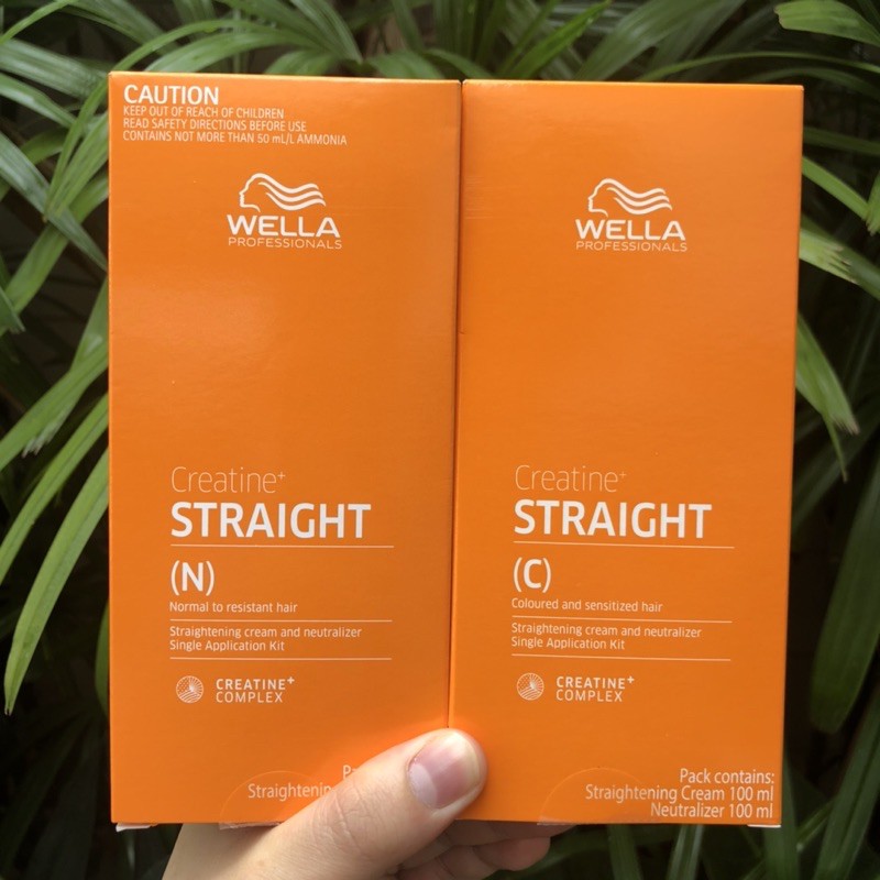 Wella professionals น้ำยายืดผมเวลล่า โปรเฟสชั่นแนลส์ Wella Hair Straightening Cream Creatine Straigh