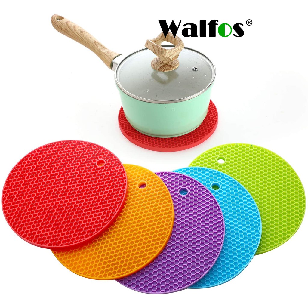 WALFOS แผ่นยางซิลิโคน กันความร้อน สำหรับห้องครัว