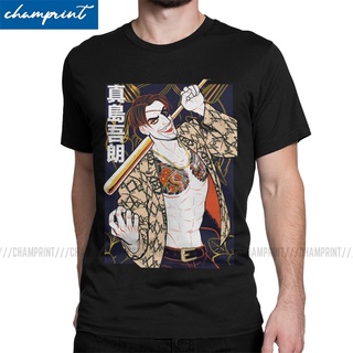 เสื้อยืดแขนสั้น คอกลม พิมพ์ลาย Mad Dog Of Shimano Yakuza Japan Dragon Gangster Videogame สําหรับผู้ชาย