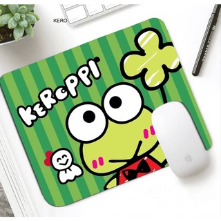 KEROPPI แผ่นรองเม้าส์ แผ่นรองเมาส์ เมาส์ สี่เหลี่ยม ลาย KEROPPI G เคโระปิ ขนาด 21 x 26 cm สวยงาม น่าใช้งาน BY  PMYL SHOP