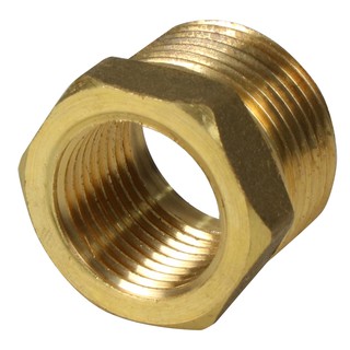 ท่อประปา ข้อต่อ ท่อน้ำ ท่อPVC ข้อต่อลดเหลี่ยมทองเหลือง CITY 3/4X1/2นิ้ว REDUCING BRASS SOCKET CITY 3/4X1/2"