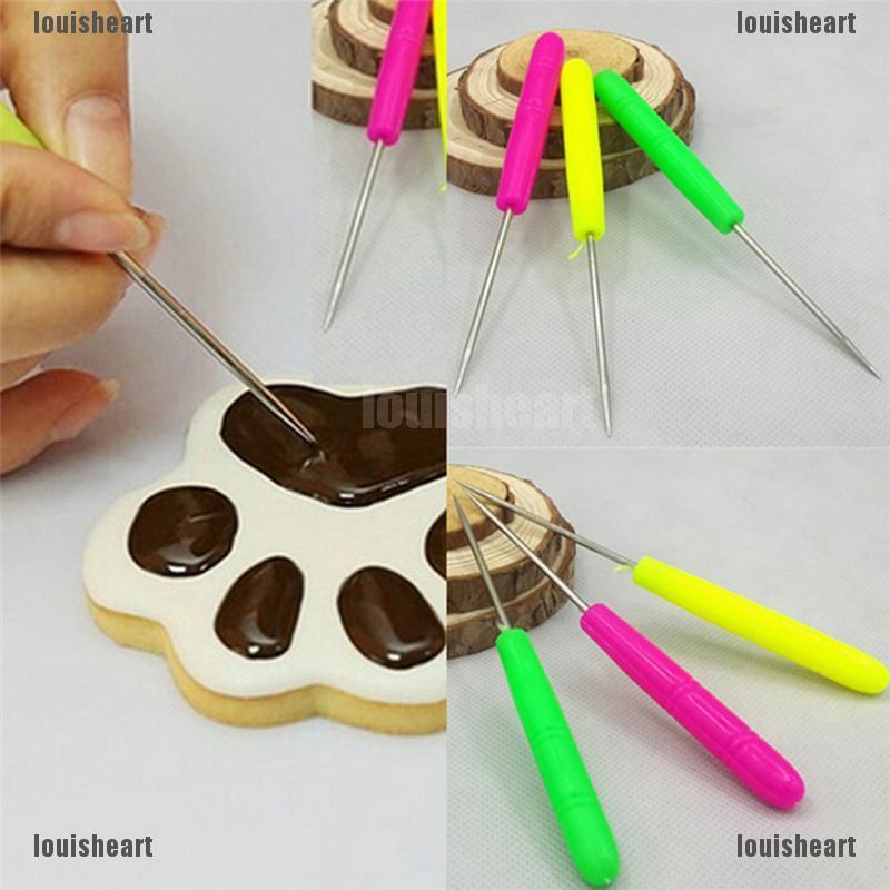 BESTonZON Set 6 Aghi Scribe Per Modellazione - Attrezzi Per Decorazione Torte E Dolci, Pulizia Noce E Oliva (Colori Misti)