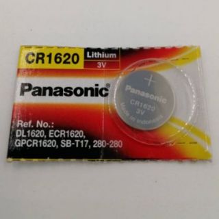 Panasonic ถ่านกระดุมลิเธี่ยม CR1620 แพ็ค 1 ก้อน รุ่นCR-1620PT/1B