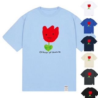 [GRAVER] 100% authentic UNISEX T-SHIRTS (graphic - Red Flower Smile)