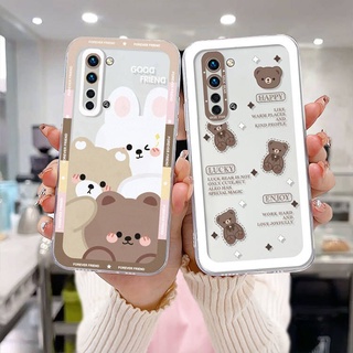 เคสใส Realme C35 C11 2021 C21Y C31 C15 C21 C25 C20 C3 C12 C2 C25S 5 5S 5i C17 7i C1 C25Y C2 C3i 6i C20A realme Narzo 20 10 10A 20A 30A ใส กันกระแทก ลายหมีเท็ดดี้ สําหรับ เคสโทรศัพท์