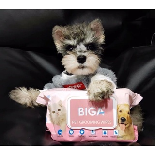 Biga pet grooming wipes ผ้าเปียกเช็ดทำความสะอาดสำหรับสัตว์เลี้ยง