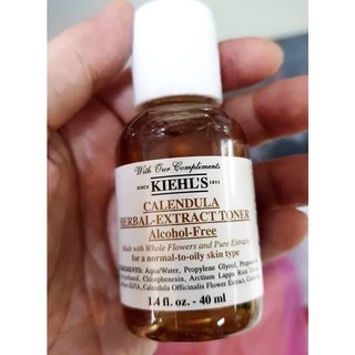 ของแท้ ใหม่ 2022 Kiehls Calendula Herbal Extract Toner Alcohol-Free 40 ml. คีลส์ โทนเนอร์ ตัวดัง 40 มล. คีล คาเรนดูล่า