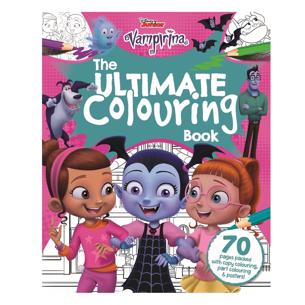 Disney Junior Vampirina The Ultimate Coouring Book สําหรับเด็ก