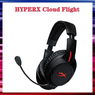 Hyperx Cloud Flight - ชุดหูฟังเกมมิ่งไร้สาย แบตเตอรี่ใช้งานได้นานถึง 30 ชั่วโมง ไมโครโฟนตัดเสียงรบกวน ถอดออกได้ ไฟ LED สีแดง โฟมหน่วยความจําที่สะดวกสบาย