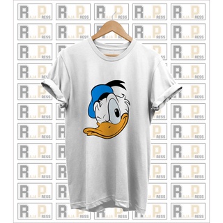 เสื้อยืดผ้าฝ้ายพิมพ์ลาย ชุดเสื้อผ้า ลาย DONAL-DUCK สําหรับเด็ก และผู้ใหญ่