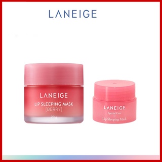 LANEIGE Lip Sleeping Mask Berry 20g &amp; Lip Sleeping Mask Berry 3g Set ลาเนจ สลิปปิ้ง มาส์ก เบอรรี่