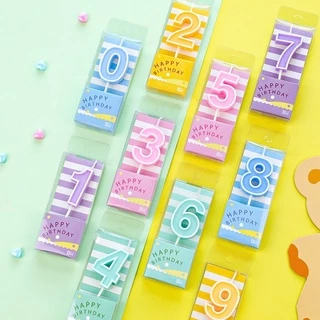 A52 🎁พร้อมส่ง ถูกที่สุด🎁 เทียนวันเกิดตัวเลขสีพลาสเทล New🧸 พร้อมส่งในไทย