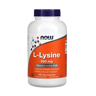 Now Foods, L-Lysine, 500 mg, 250 Capsules