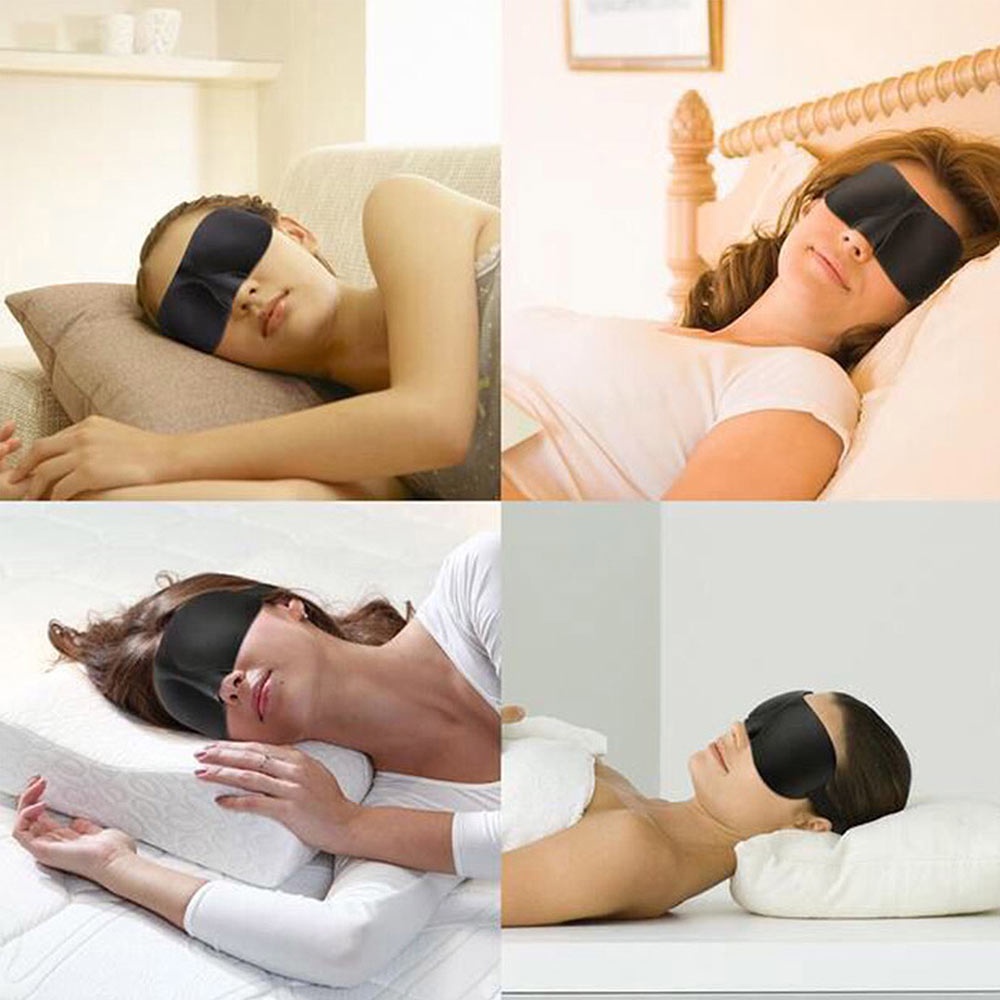 3D Sleep Eye Mask หน้ากากปิดตา 3 มิติ ผ้าปิดตา ผ้าฟองน้ํา ป้องกันดวงตา นอนหลับ เดินทาง แรเงา สําหรับผู้ชาย และผู้หญิง