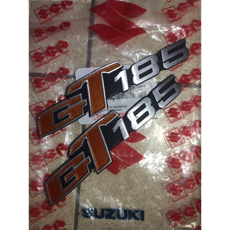 ตราสัญลักษณ์คู่ Suzuki gt 185