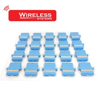 SC Adapter, Duplex (Blue) , หัวเชื่อมต่อ (Fiber Connector) Pack 20 ตัว