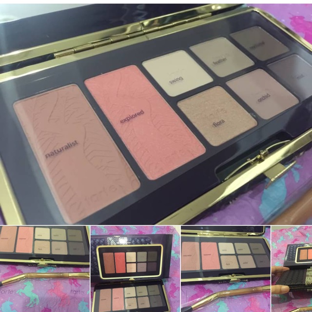 Tarte Amazona Escapes volume2 แถมแปรง เซ็ตคลัช อายชาโดว์ บลัช คอนทัวร์ แท้จาก Trate USA. พร้อมส่ง ชิ