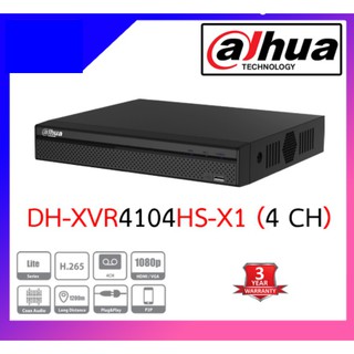 Dahua เครื่องบันทึก HDCVI รุ่น XVR4104HS-X (DH-XVR4104HS-X1) ตัวเครื่องรับประกัน3ปี BY D.K Computer