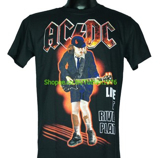 เสื้อยืดผ้าฝ้ายเสื้อวง Ac/Dc เสื้อยืดแฟชั่นวงดนตรี เสื้อวินเทจ acdc เอซี/ดีซี ADC1264L XL  XXL 3XL