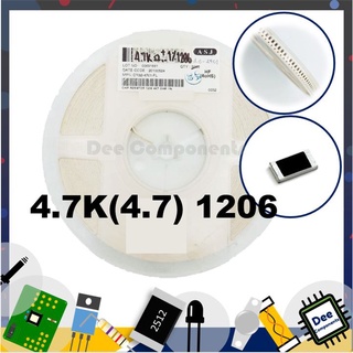 4.7K Ohm (4.7) 1206 ±1%    CR32-4701-FL ASJ 1-B1-7 (ขายยกแพ็ค 1 แพ็ค มี 100 ชิ้น)