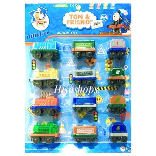 TOM &amp; FRIENDS รถไฟโทมัส และ เพื่อนๆ 4 ขบวบ 12 คัน คุ้มมากๆ Toy world หลากสี