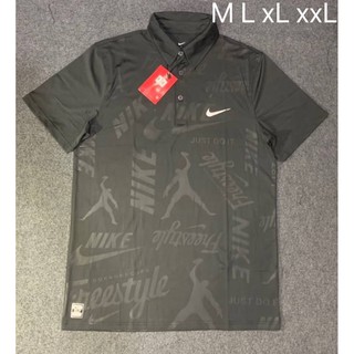 nike เสื้อแขนสั้นคอปก