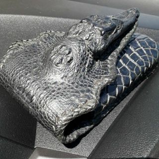 กระเป๋าหนังจระเข้ซองมือถือCrocodile moble holder Alligator Wallets → Genuine Croc Leather Wallets