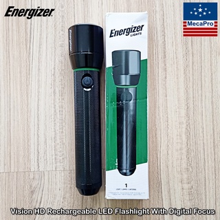 Energizer® Vision HD Rechargeable LED Flashlight with Digital Focus ไฟฉาย แบบชาร์จไฟ โฟกัสดิจิตอล ความสว่าง 1100 ลูเมน