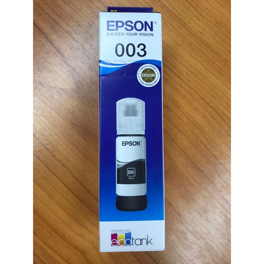 หมึกแท้ EPSON 003  BK   หมึกเติมสำหรับ EPSON L3110/3150   สีดำ  (มีกล่อง)