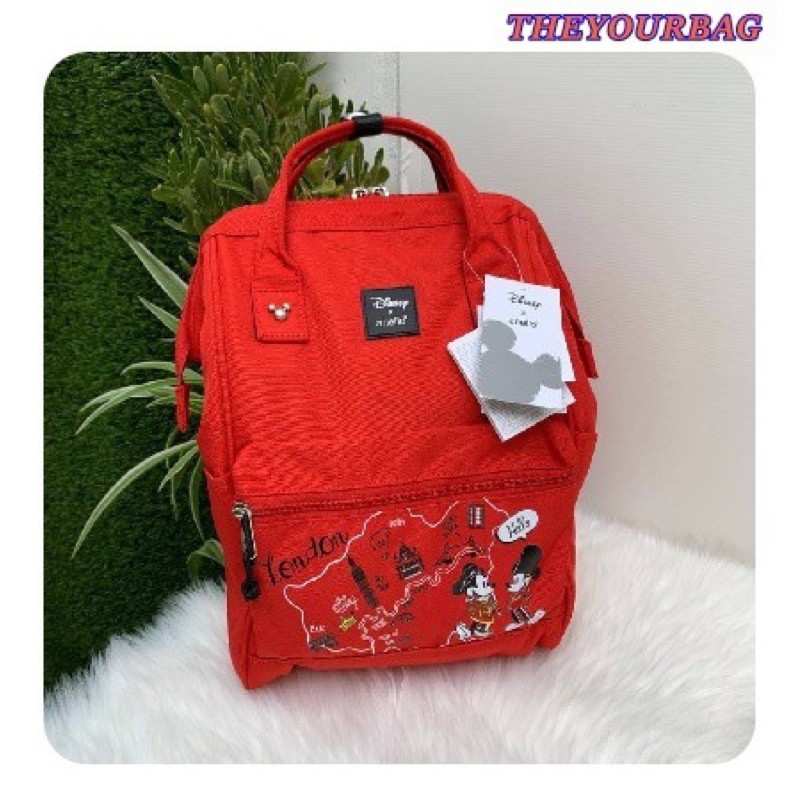 กระเป๋าเป้ Anello x Disney Series Let's travel with Mickey mini Backpack (รหัส DT-G008)