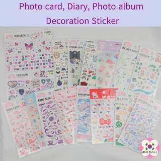 [Daiso Korea] Photo card, Diary, Photo album Decoration sticker