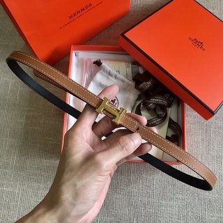 Hermès belt 1.5mm Epsom and Swift leather