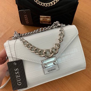 กระเป๋าสะพายข้าง Guess แท้💯 (พร้อมส่ง) ส่งฟรี crossbody Charles Flight Bag