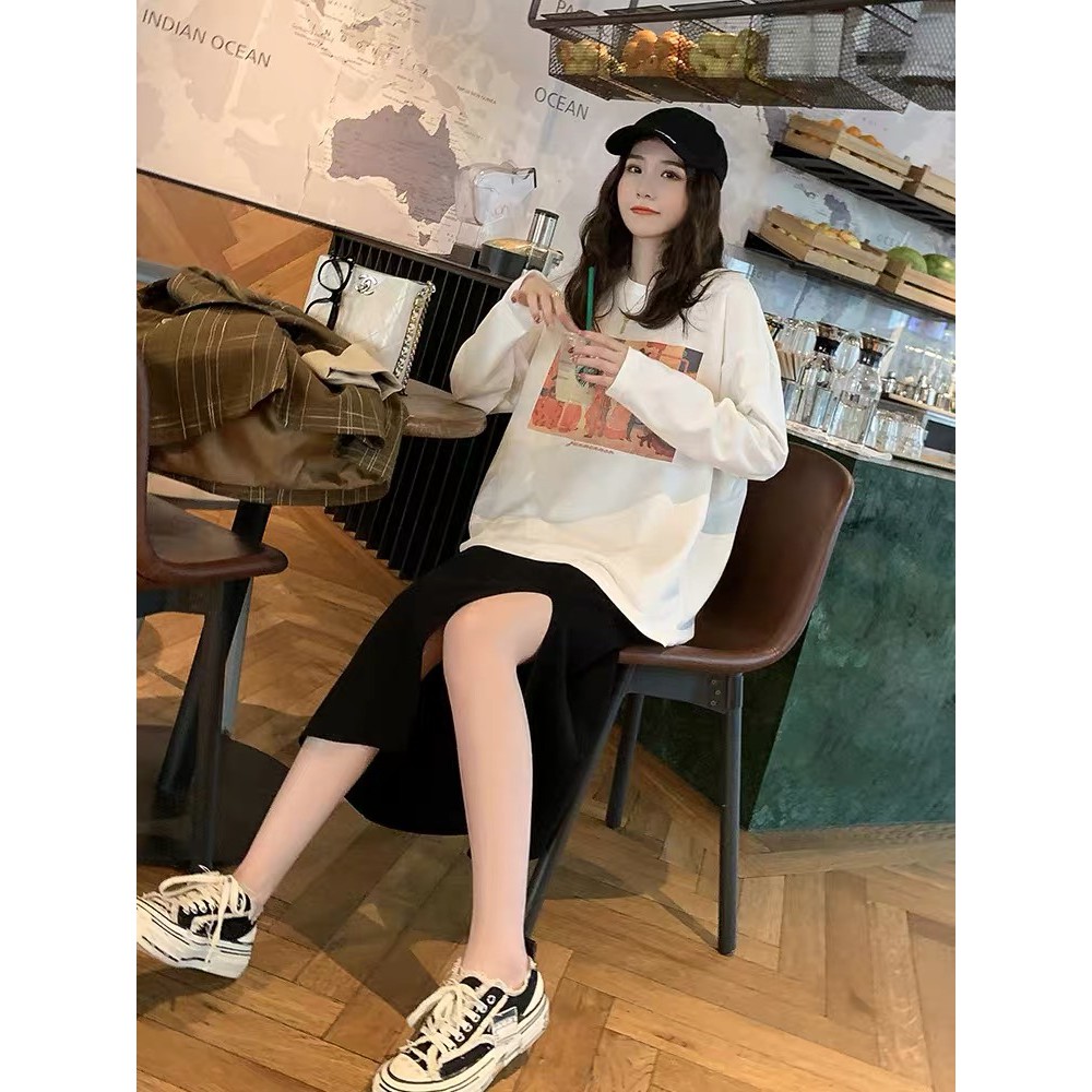 Cicishop (พร้อมส่ง)กระโปรงไหมพรม แหวกข้าง ผ้านิ่มยืดได้(3215) ราคา ถูกที่สุด ดีลบีเคเค แกลเลอรีภาพที่ 8