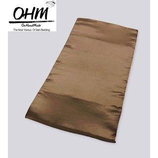 OHM ปลอกที่นอนปิคนิคแบบมีซิป ผ้าเครปซาติน 220 เส้น ขนาด 5 ฟุต (สีน้ำตาลคาราเมล)