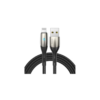 Baseus Horizontal USB to Lightning Charging Cable For iPhone 2.4A 1m สายชาร์จเร็วไอโฟน แบบสายถัก สำหรับ iPhone iPad