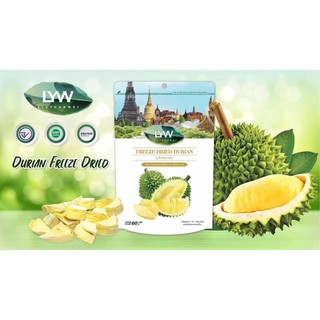 ทุเรียนอบกรอบ ทุเรียน Durian Freeze-dried Brand LYW (30