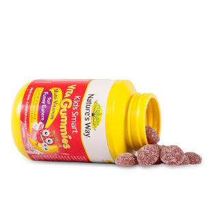 Natures Way Kids Smart Vita Gummies Multi-vitamin Fussy Eaters Fudge วิธีของธรรมชาติ วิตามินหลาย ผู้เสพจุกจิก ฟัดจ์