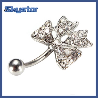 skystar Alloy Navel Ring Shiny Belly Button Ring Elegant for Party