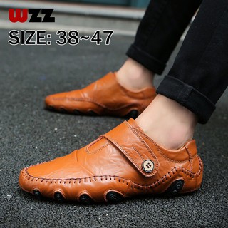 WZZ Men leather casual driving shoes[38-47]