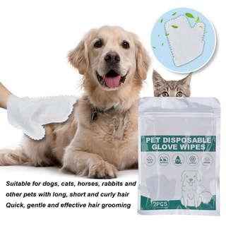 Pets Shop Pet Grooming Glove Wipes Wash Free Beauty Massage Cleaning Bath Gloves for Cats Dogs