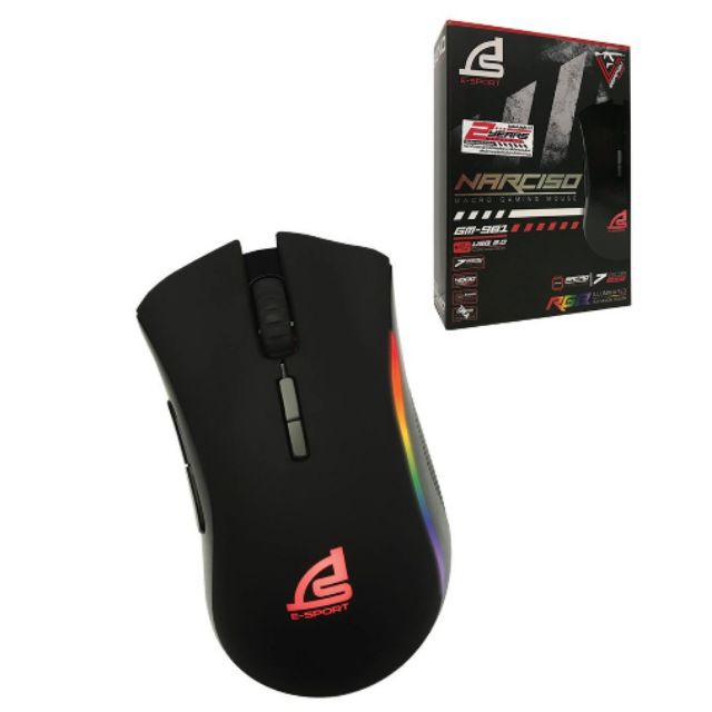 SIGNO E-Sport NARCISO Macro Gaming Mouse รุ่น GM-981 (Black) (เกมส์มิ่ง เมาส์)