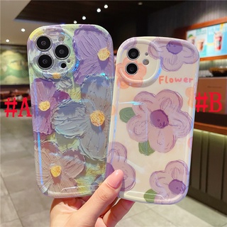 เคสซิลิโคน สำหรับ iPhone 14 Pro Max iPhone 13 Pro Max iPhone 12 Pro Max iPhone 11 Pro Max Cartoon ดอกโลตัส Lotus Flower ดอกไม้ Silicone Case