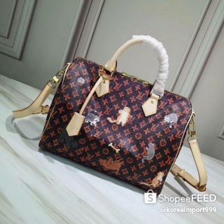 Louis Vuitton Speedy Collection Catogram Leather Bag